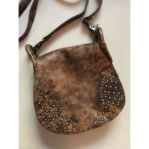 Frye Brown Marbled Crossbody Bag
